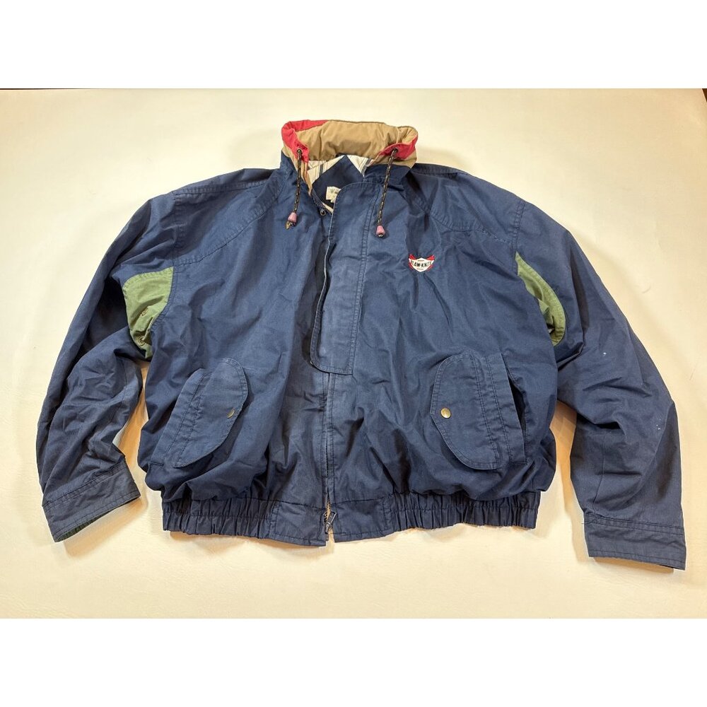 WinnerMate Sportswear Blue Colorblock Jacket Sz XXL 90s Style Outerwear (BB308)